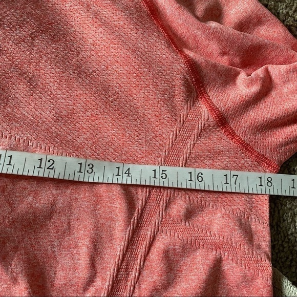 Athleta orange 1/4 zipper closure pullover size L - Picture 5 of 8